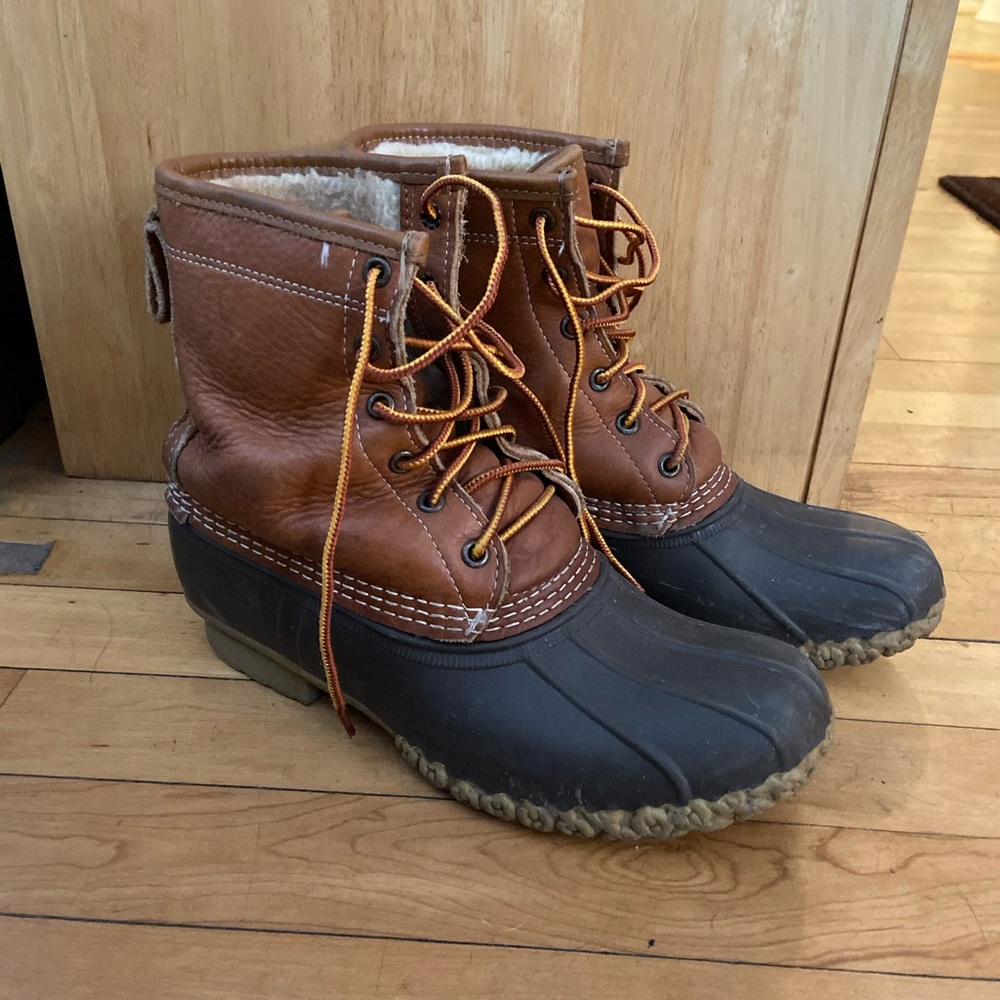 L.L. Bean Fleece Lined Duck Boots